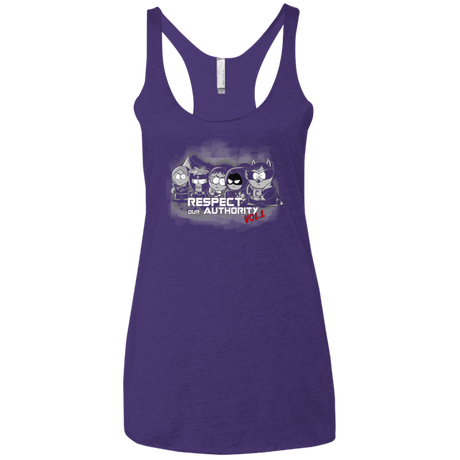 T-Shirts Purple Rush / X-Small Guardians of AU2 Women's Triblend Racerback Tank