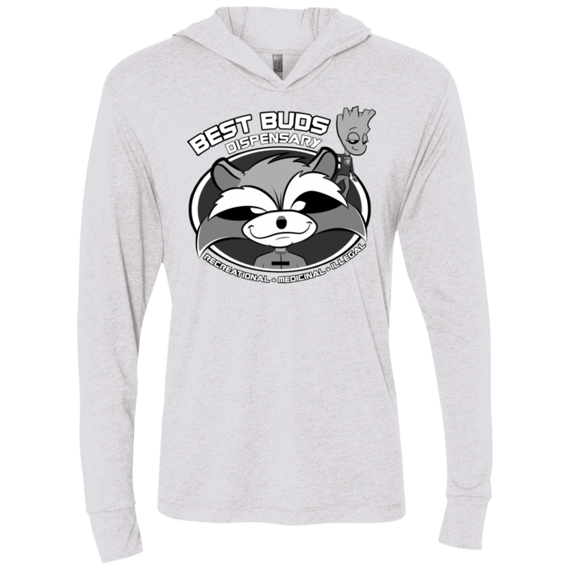 T-Shirts Heather White / X-Small Guardians Of The Greenery Triblend Long Sleeve Hoodie Tee