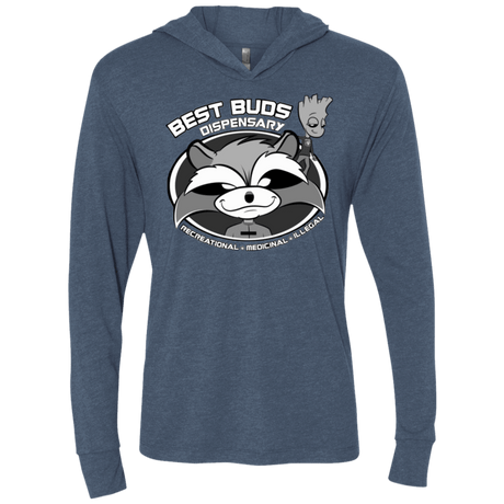 T-Shirts Indigo / X-Small Guardians Of The Greenery Triblend Long Sleeve Hoodie Tee