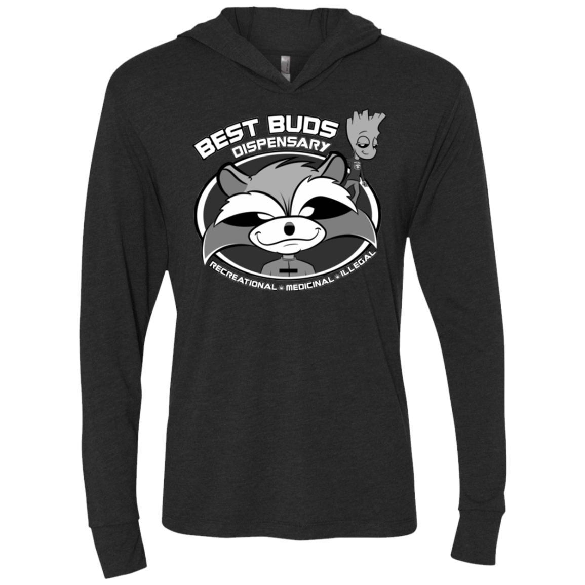 T-Shirts Vintage Black / X-Small Guardians Of The Greenery Triblend Long Sleeve Hoodie Tee