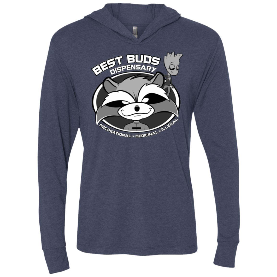 T-Shirts Vintage Navy / X-Small Guardians Of The Greenery Triblend Long Sleeve Hoodie Tee