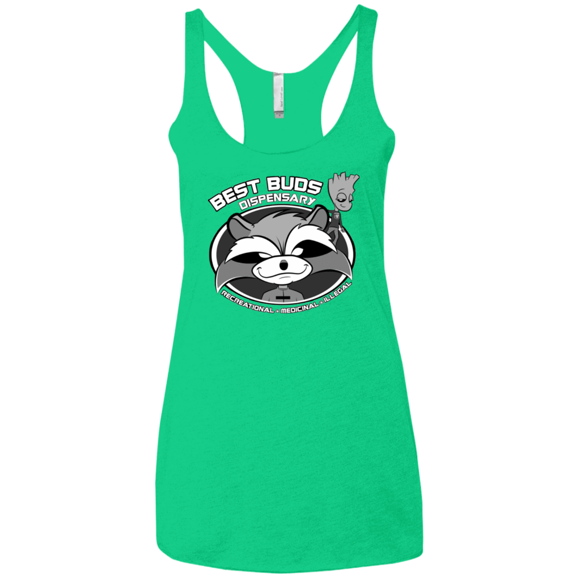 T-Shirts Envy / X-Small Guardians Of The Greenery Women's Triblend Racerback Tank