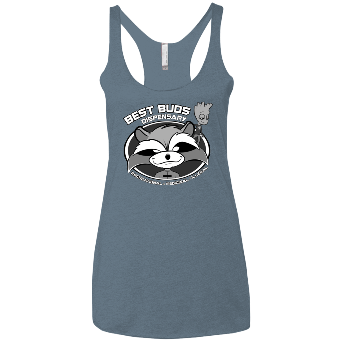 T-Shirts Indigo / X-Small Guardians Of The Greenery Women's Triblend Racerback Tank