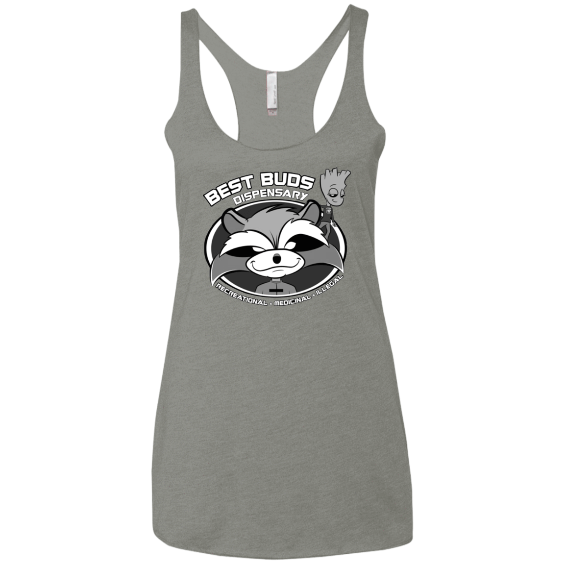 T-Shirts Venetian Grey / X-Small Guardians Of The Greenery Women's Triblend Racerback Tank