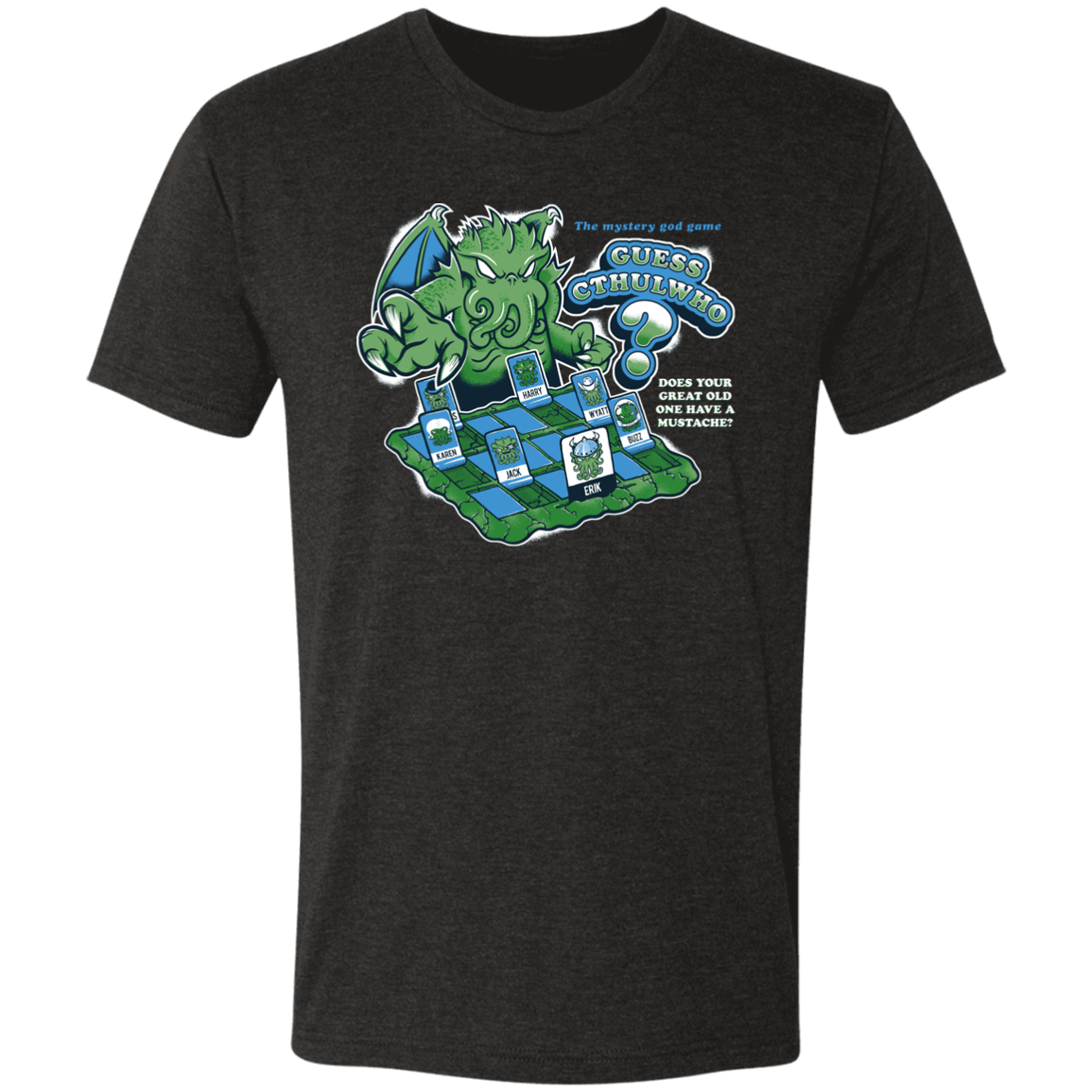 T-Shirts Vintage Black / S Guess Cthulwho Men's Triblend T-Shirt