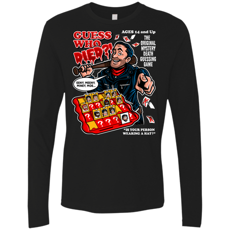 T-Shirts Black / Small Guess who Died Men's Premium Long Sleeve