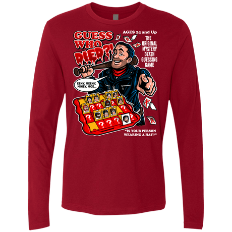 T-Shirts Cardinal / Small Guess who Died Men's Premium Long Sleeve