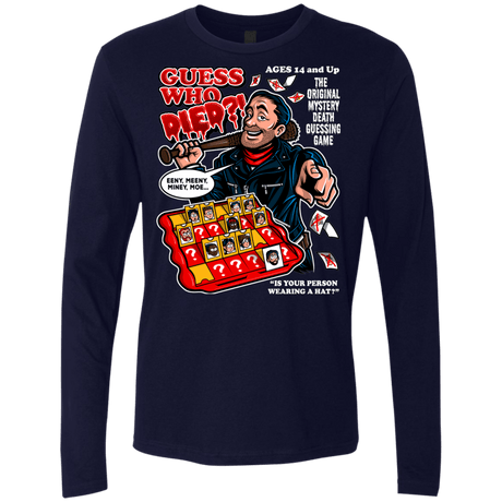 T-Shirts Midnight Navy / Small Guess who Died Men's Premium Long Sleeve