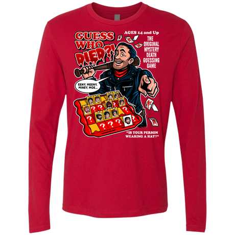 T-Shirts Red / Small Guess who Died Men's Premium Long Sleeve