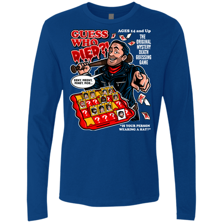 T-Shirts Royal / Small Guess who Died Men's Premium Long Sleeve