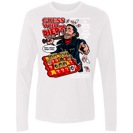 T-Shirts White / Small Guess who Died Men's Premium Long Sleeve