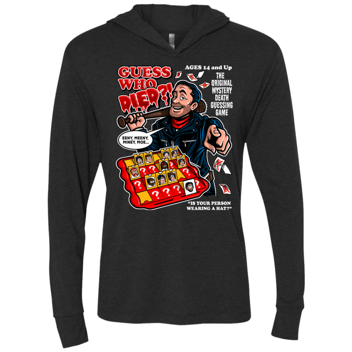 T-Shirts Vintage Black / X-Small Guess who Died Triblend Long Sleeve Hoodie Tee