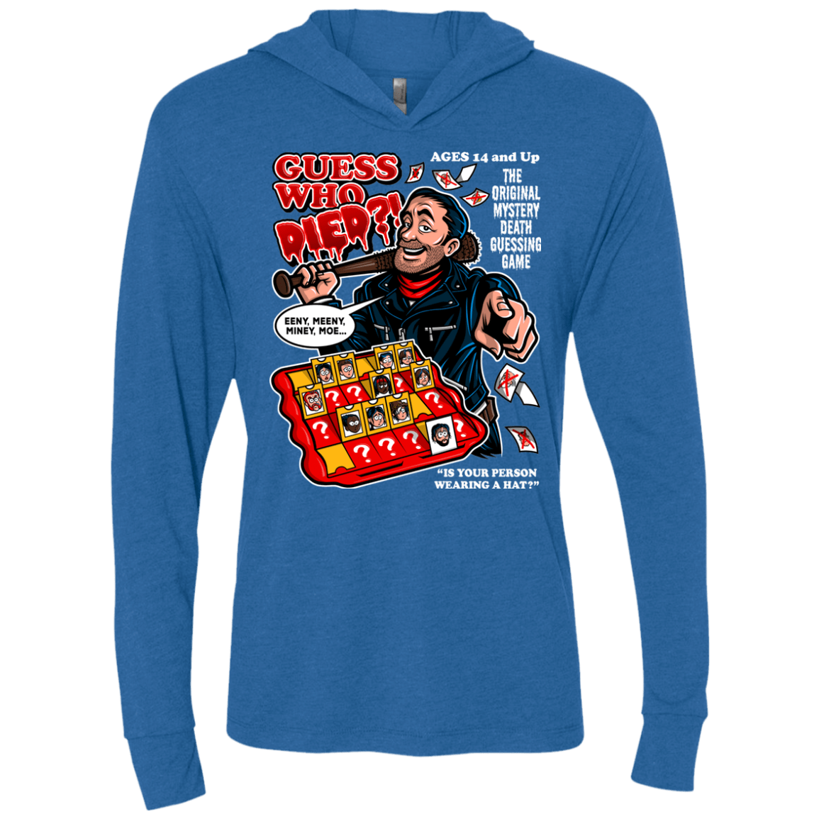 T-Shirts Vintage Royal / X-Small Guess who Died Triblend Long Sleeve Hoodie Tee