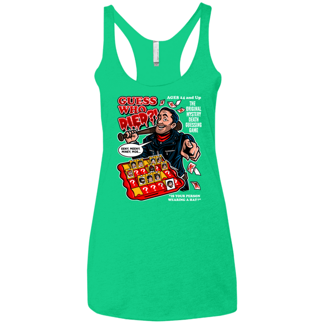 T-Shirts Envy / X-Small Guess who Died Women's Triblend Racerback Tank