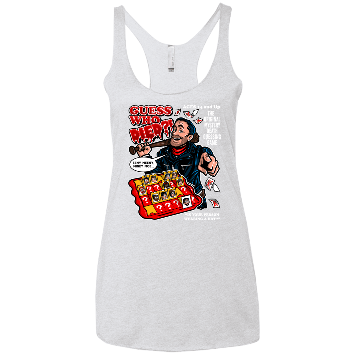 T-Shirts Heather White / X-Small Guess who Died Women's Triblend Racerback Tank