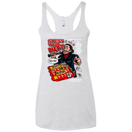 T-Shirts Heather White / X-Small Guess who Died Women's Triblend Racerback Tank