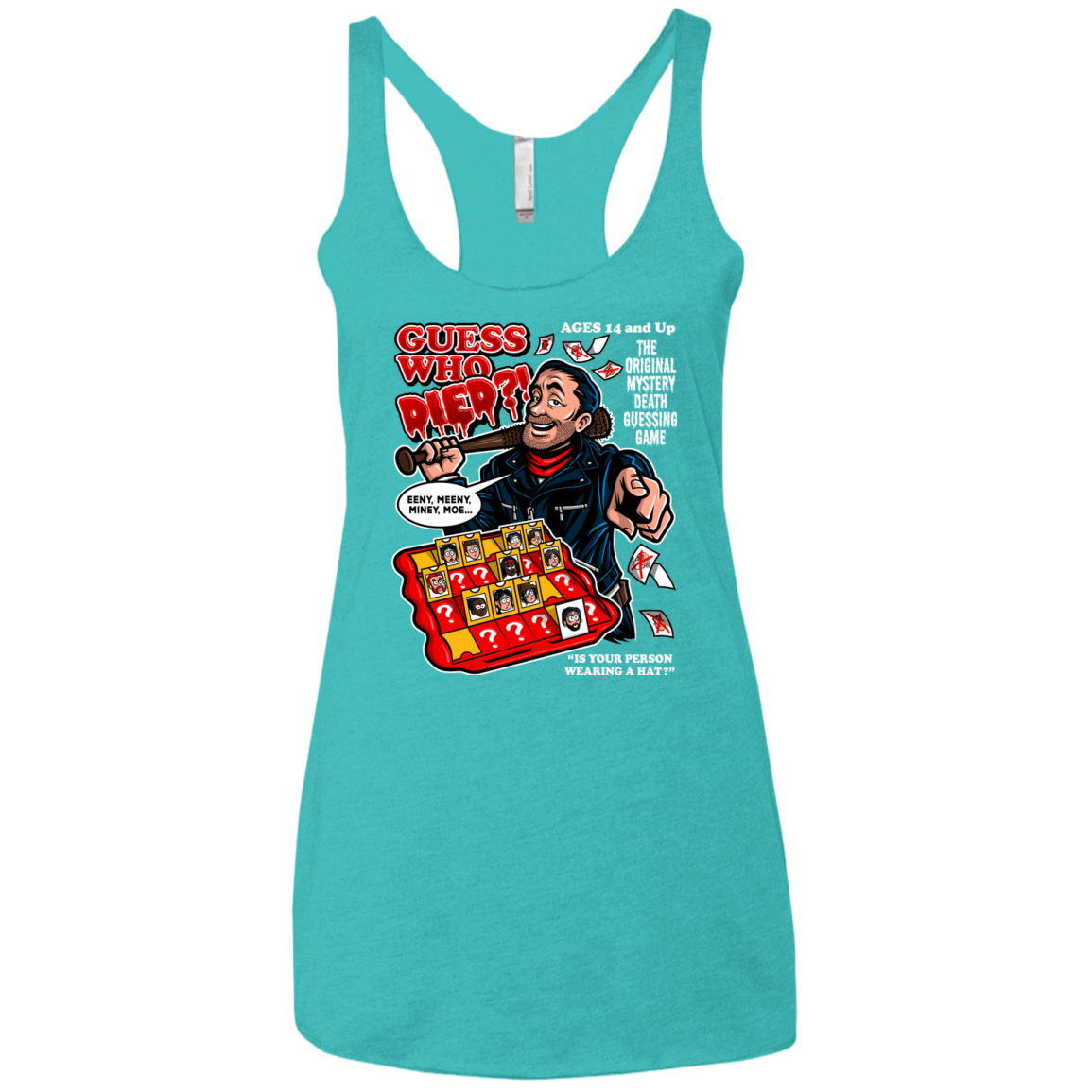 T-Shirts Tahiti Blue / X-Small Guess who Died Women's Triblend Racerback Tank