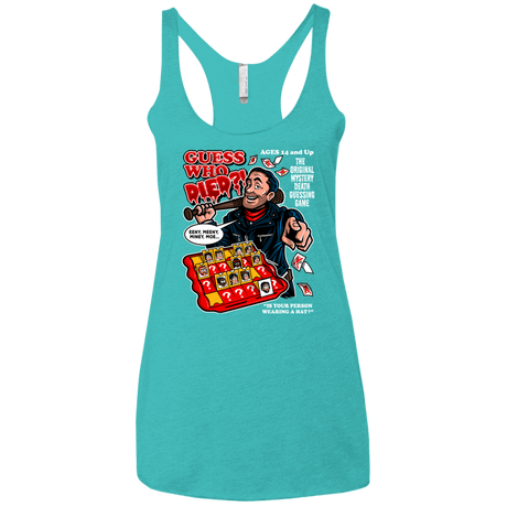 T-Shirts Tahiti Blue / X-Small Guess who Died Women's Triblend Racerback Tank