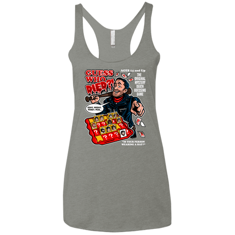 T-Shirts Venetian Grey / X-Small Guess who Died Women's Triblend Racerback Tank