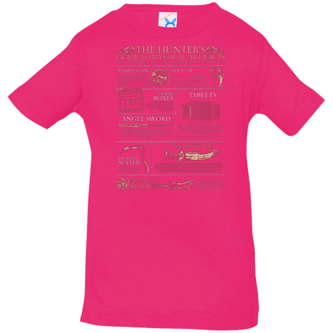 T-Shirts Hot Pink / 6 Months Guide To Mystical Artifacts Infant Premium T-Shirt
