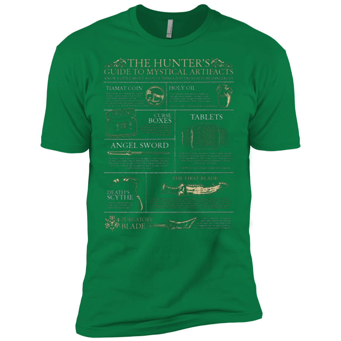 T-Shirts Kelly Green / X-Small Guide To Mystical Artifacts Men's Premium T-Shirt