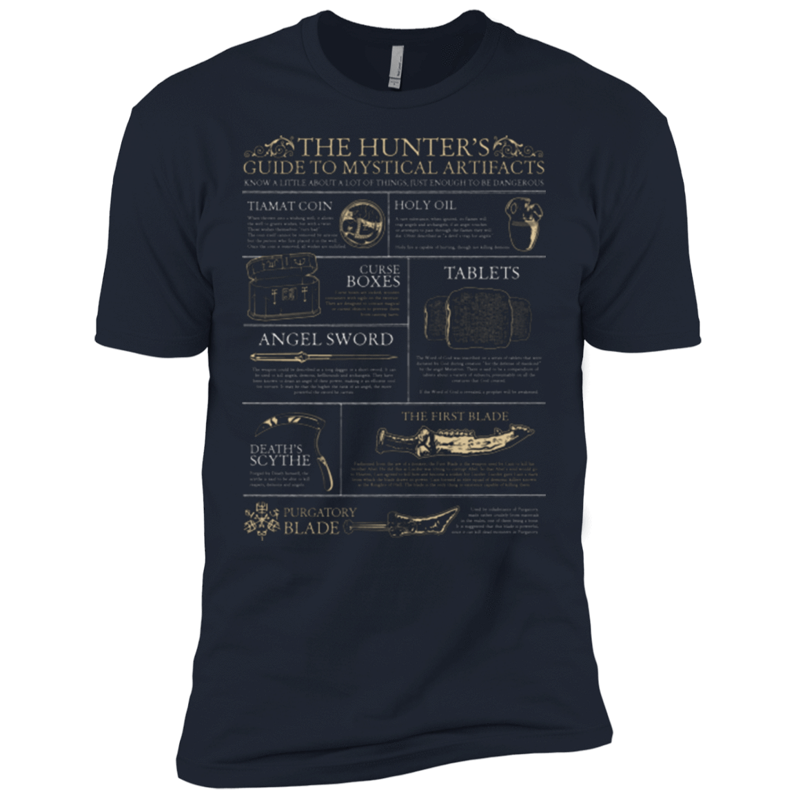 T-Shirts Midnight Navy / X-Small Guide To Mystical Artifacts Men's Premium T-Shirt