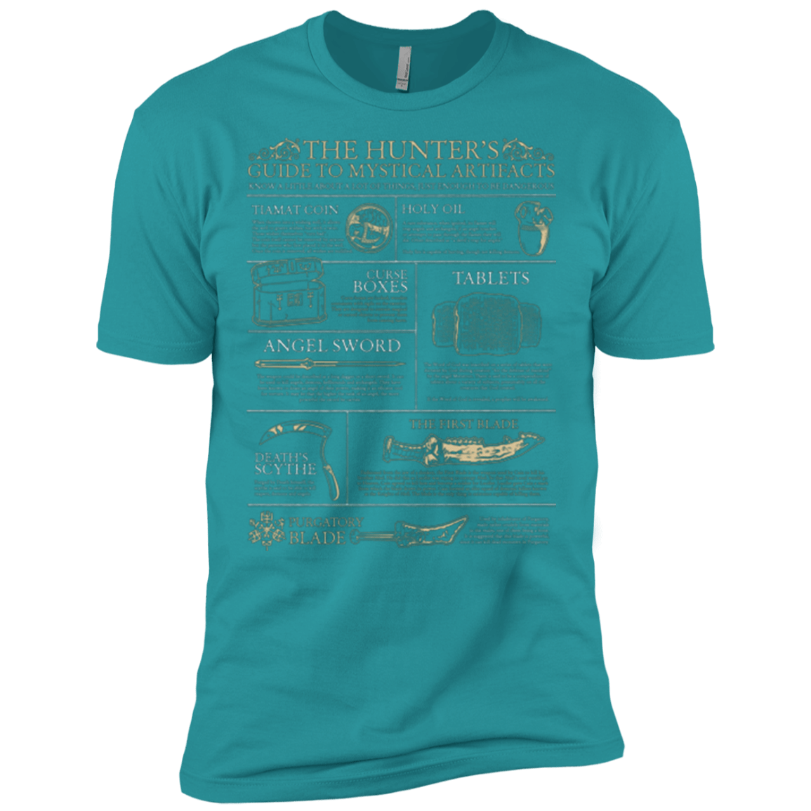 T-Shirts Tahiti Blue / X-Small Guide To Mystical Artifacts Men's Premium T-Shirt