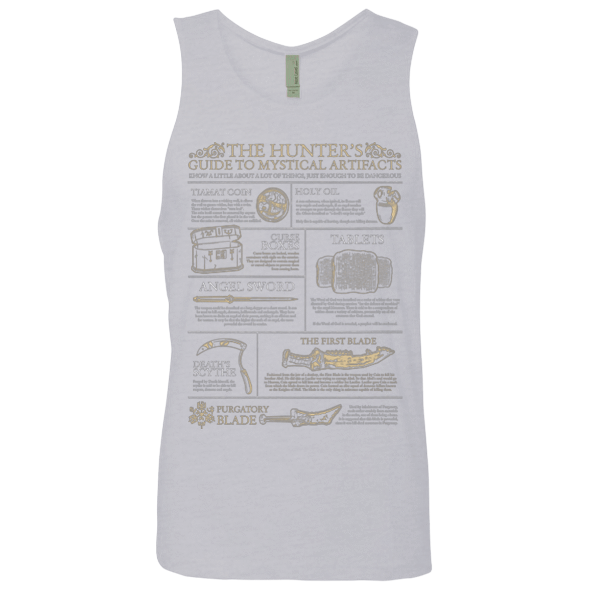 T-Shirts Heather Grey / Small Guide To Mystical Artifacts Men's Premium Tank Top