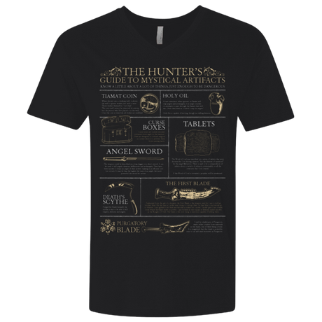 T-Shirts Black / X-Small Guide To Mystical Artifacts Men's Premium V-Neck