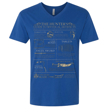 T-Shirts Royal / X-Small Guide To Mystical Artifacts Men's Premium V-Neck