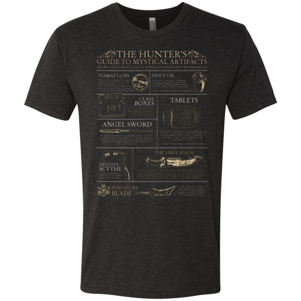 T-Shirts Vintage Black / Small Guide To Mystical Artifacts Men's Triblend T-Shirt