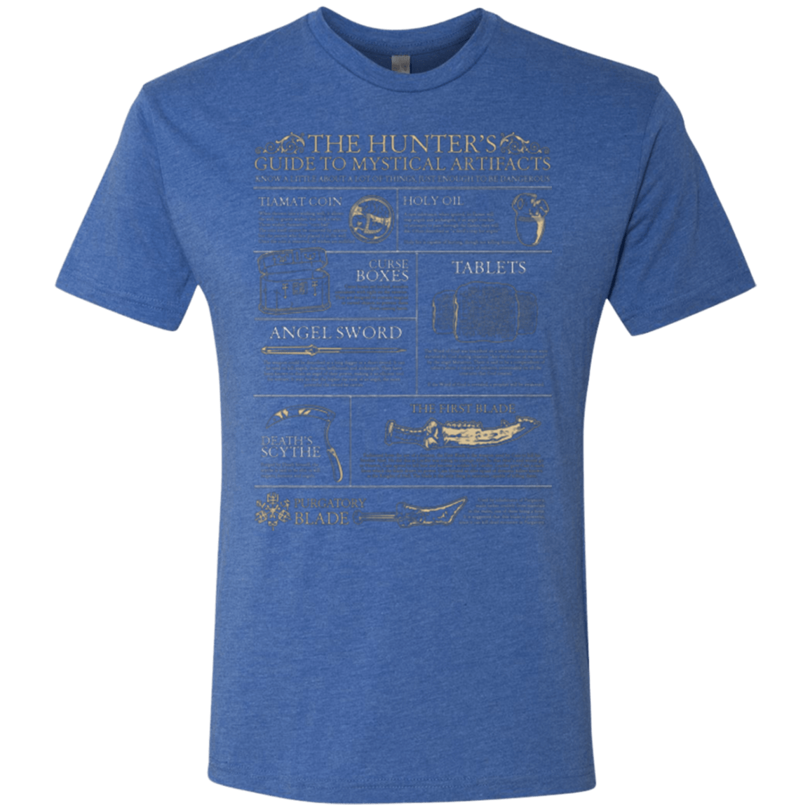 T-Shirts Vintage Royal / Small Guide To Mystical Artifacts Men's Triblend T-Shirt