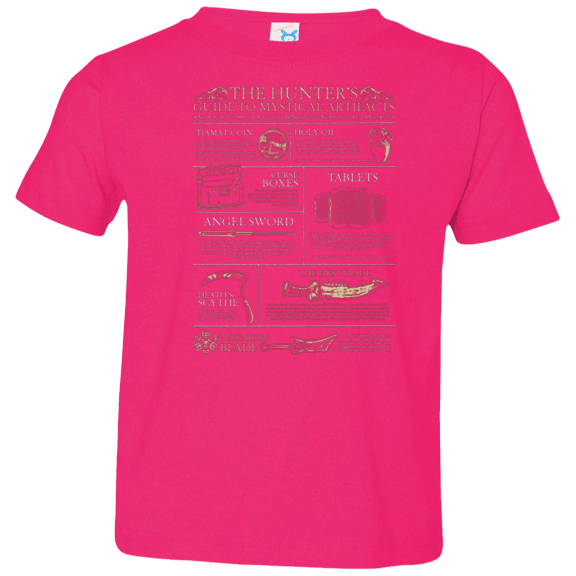 T-Shirts Hot Pink / 2T Guide To Mystical Artifacts Toddler Premium T-Shirt