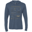 T-Shirts Indigo / X-Small Guide To Mystical Artifacts Triblend Long Sleeve Hoodie Tee