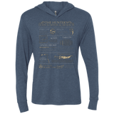 T-Shirts Indigo / X-Small Guide To Mystical Artifacts Triblend Long Sleeve Hoodie Tee