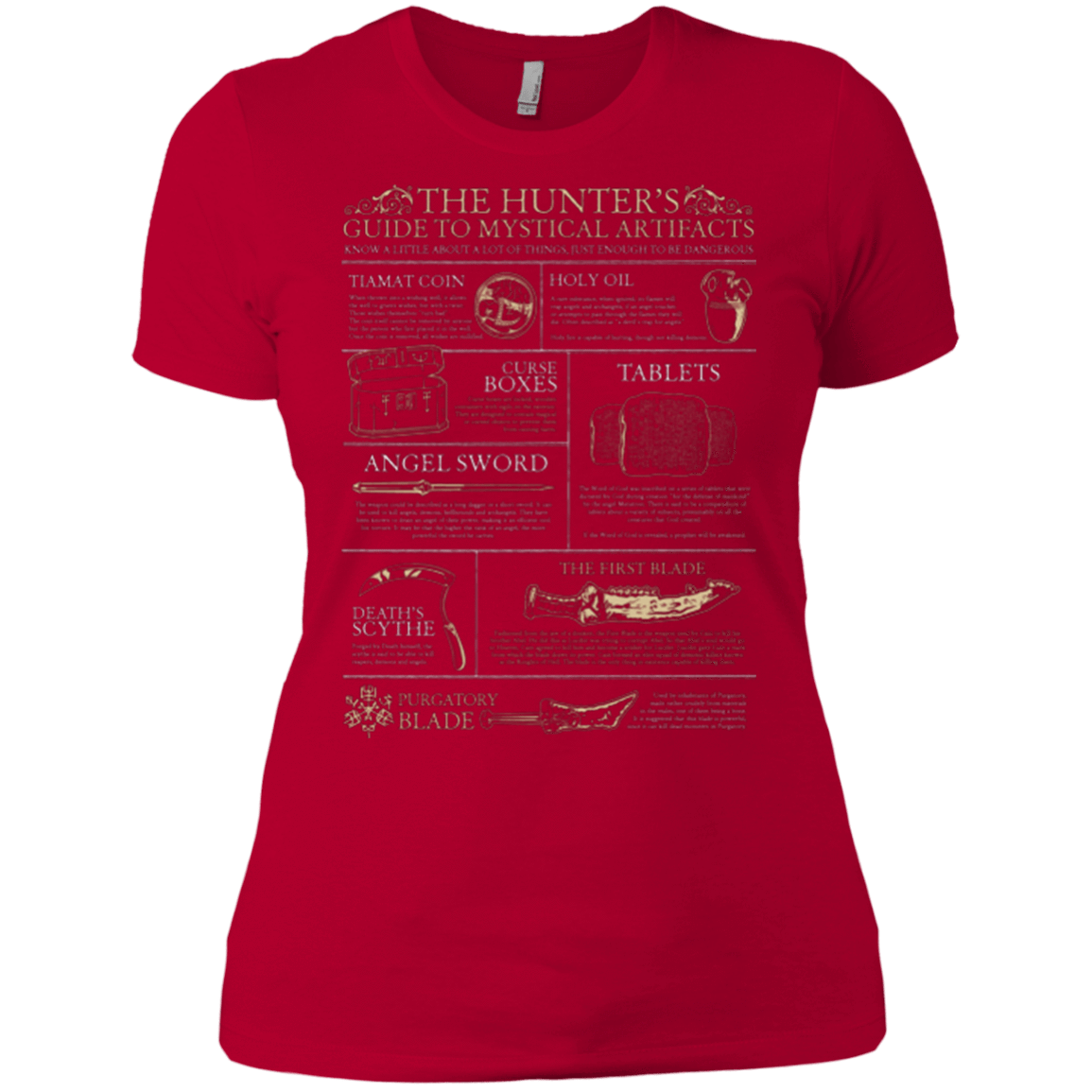 T-Shirts Red / X-Small Guide To Mystical Artifacts Women's Premium T-Shirt