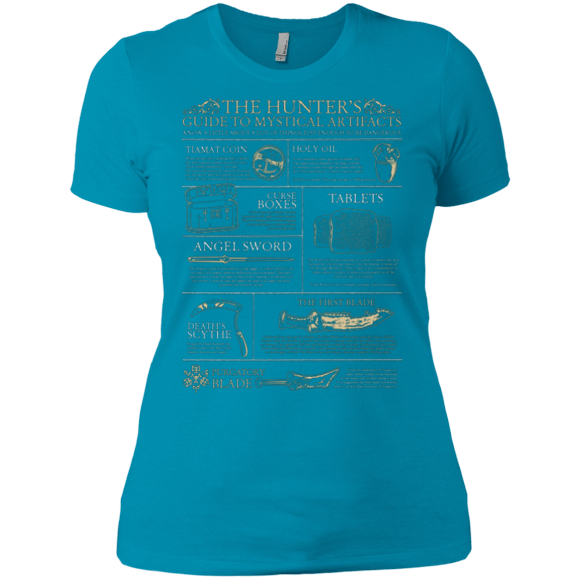 T-Shirts Turquoise / X-Small Guide To Mystical Artifacts Women's Premium T-Shirt