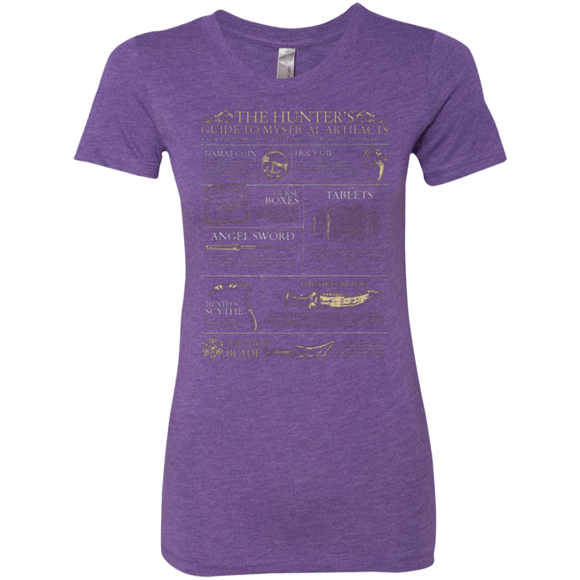 T-Shirts Purple Rush / Small Guide To Mystical Artifacts Women's Triblend T-Shirt