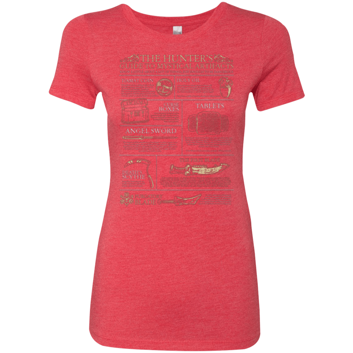 T-Shirts Vintage Red / Small Guide To Mystical Artifacts Women's Triblend T-Shirt