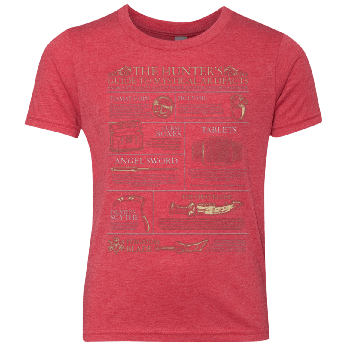 T-Shirts Vintage Red / YXS Guide To Mystical Artifacts Youth Triblend T-Shirt