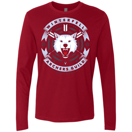 T-Shirts Cardinal / Small Guild of Archers Men's Premium Long Sleeve