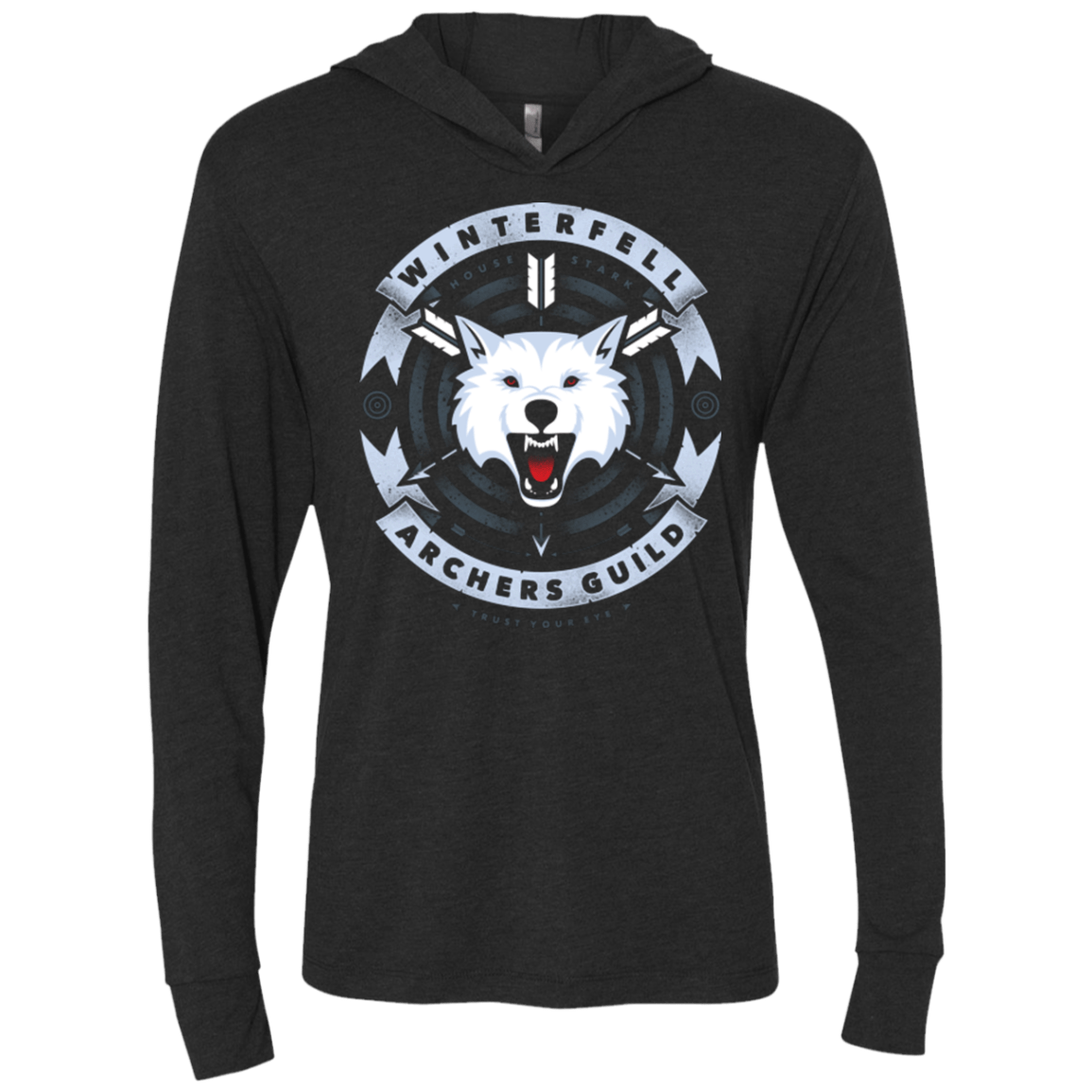 T-Shirts Vintage Black / X-Small Guild of Archers Triblend Long Sleeve Hoodie Tee