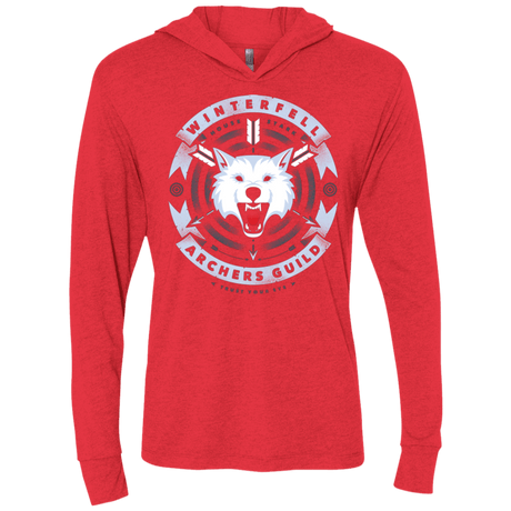T-Shirts Vintage Red / X-Small Guild of Archers Triblend Long Sleeve Hoodie Tee