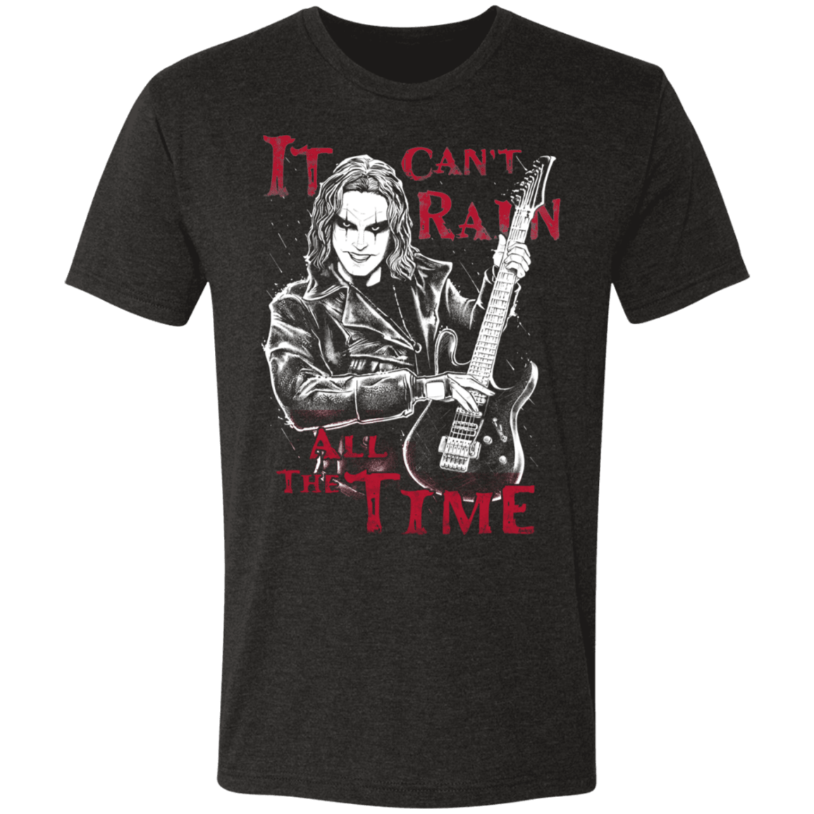 T-Shirts Vintage Black / S Guitar Crow Men's Triblend T-Shirt