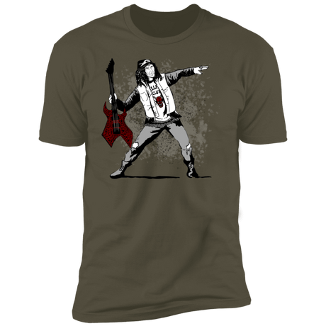 T-Shirts Military Green / S Guitar Men's Premium T-Shirt