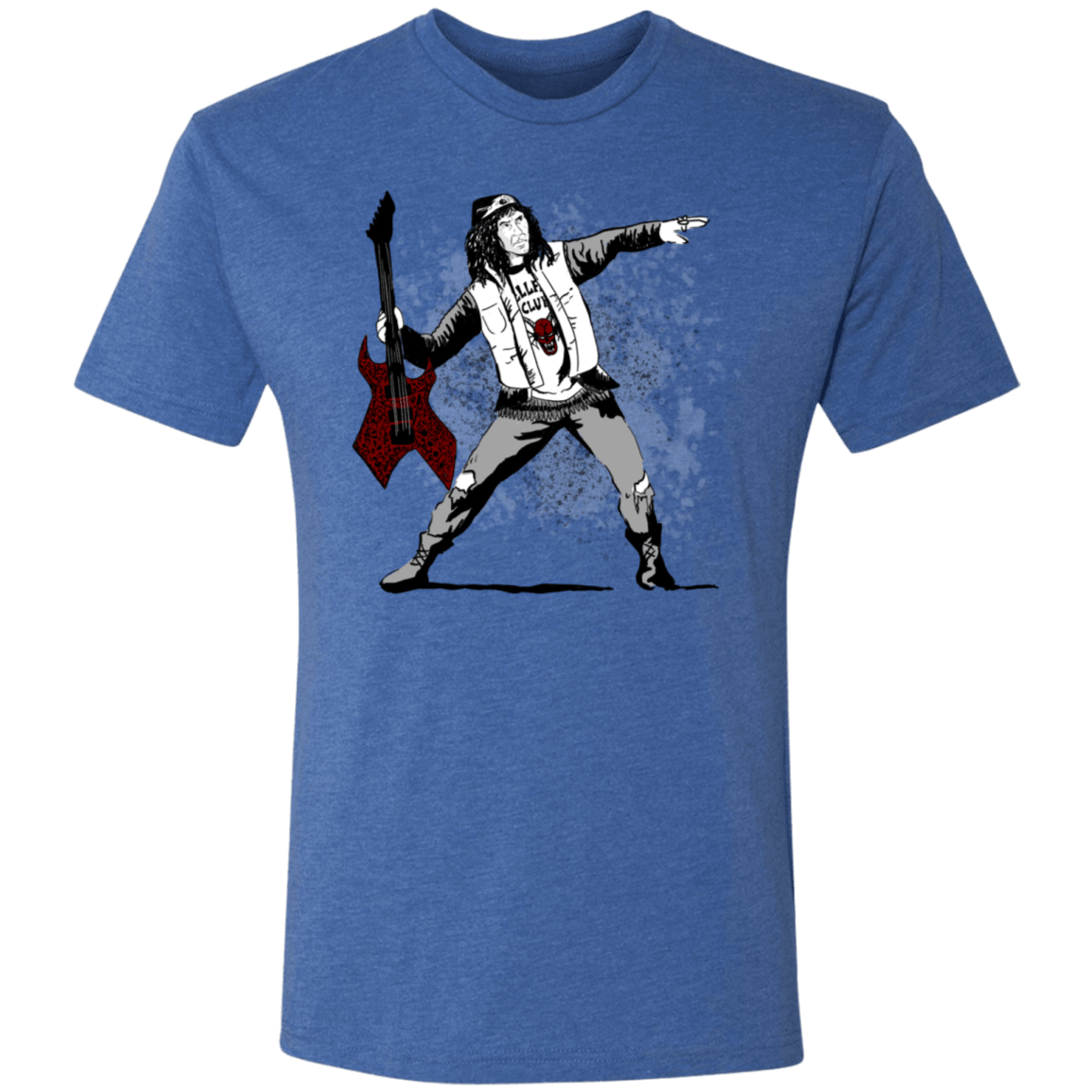 T-Shirts Vintage Royal / S Guitar Men's Triblend T-Shirt