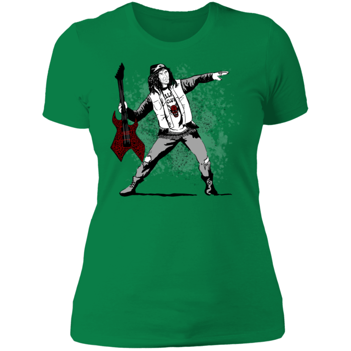 T-Shirts Kelly Green / S Guitar Women's Premium T-Shirt