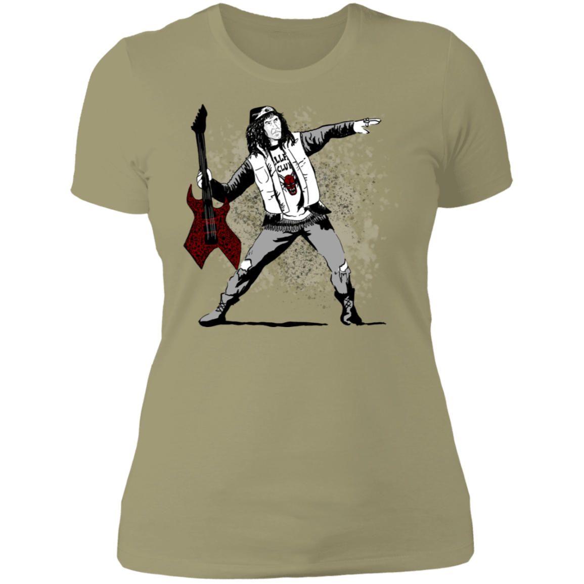 T-Shirts Light Olive / S Guitar Women's Premium T-Shirt