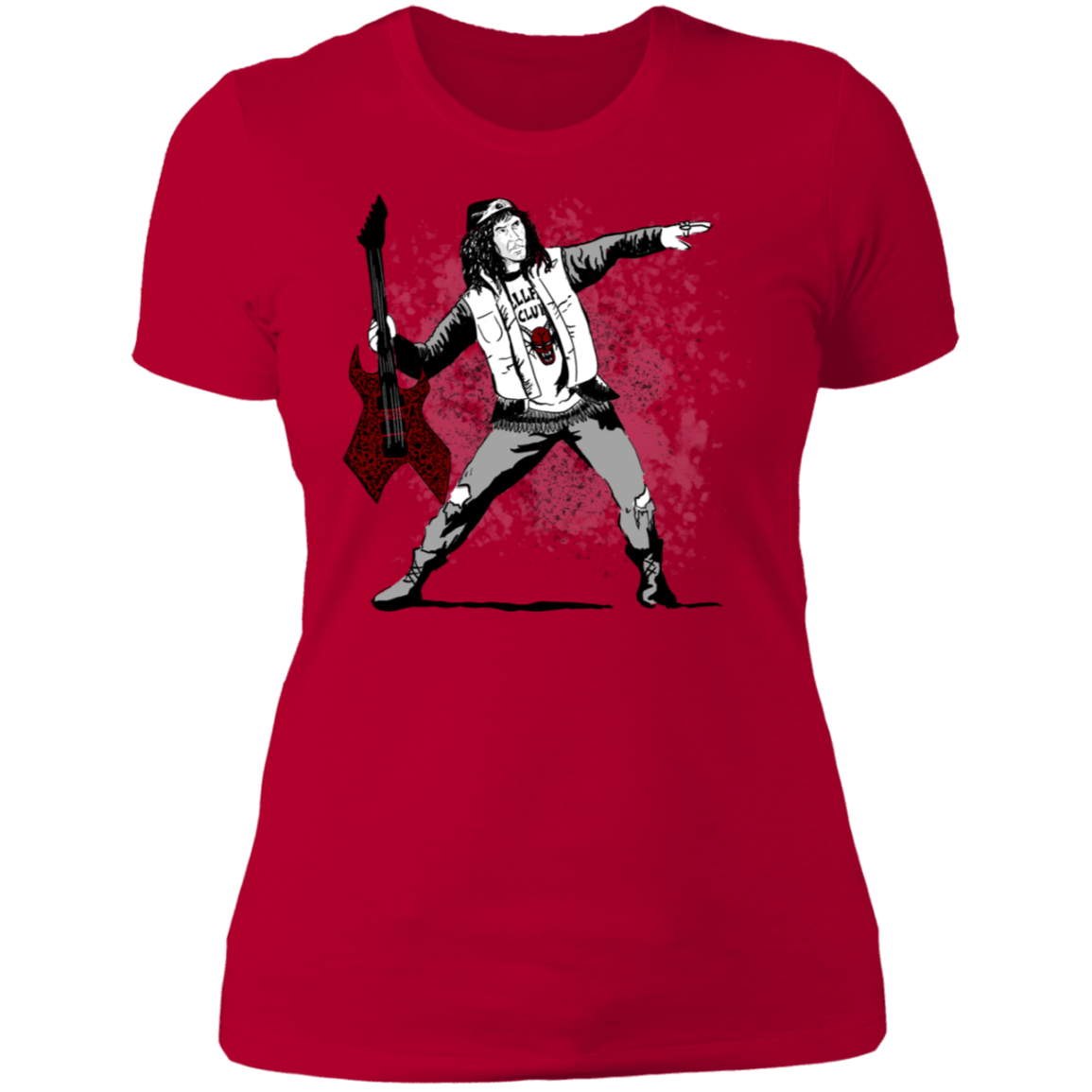 T-Shirts Red / S Guitar Women's Premium T-Shirt