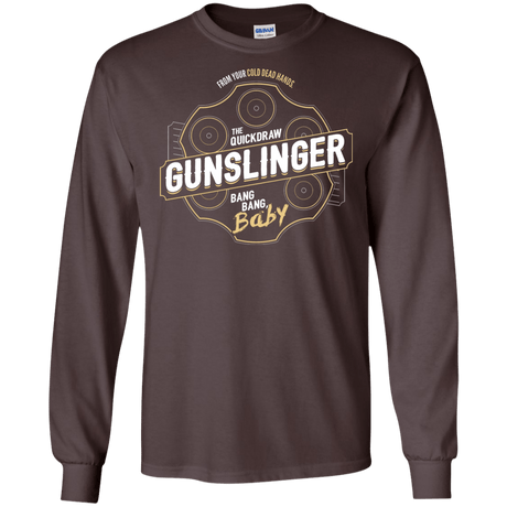 T-Shirts Dark Chocolate / S Gunslinger Men's Long Sleeve T-Shirt